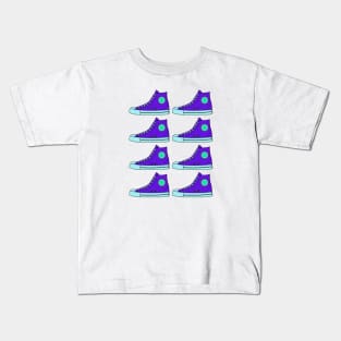 Purple Sneakers Kids T-Shirt